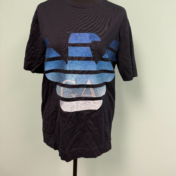 Emporio Armani eagle logo t-shirt in black size s. - Picture 2 of 7